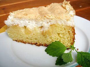 Apfelkuchen mit Kokosbaiser