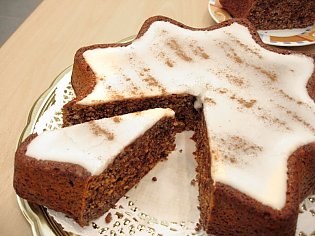 Glasierter Lebkuchenstern