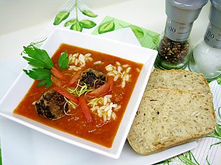 Herzhafte Tomatensuppe